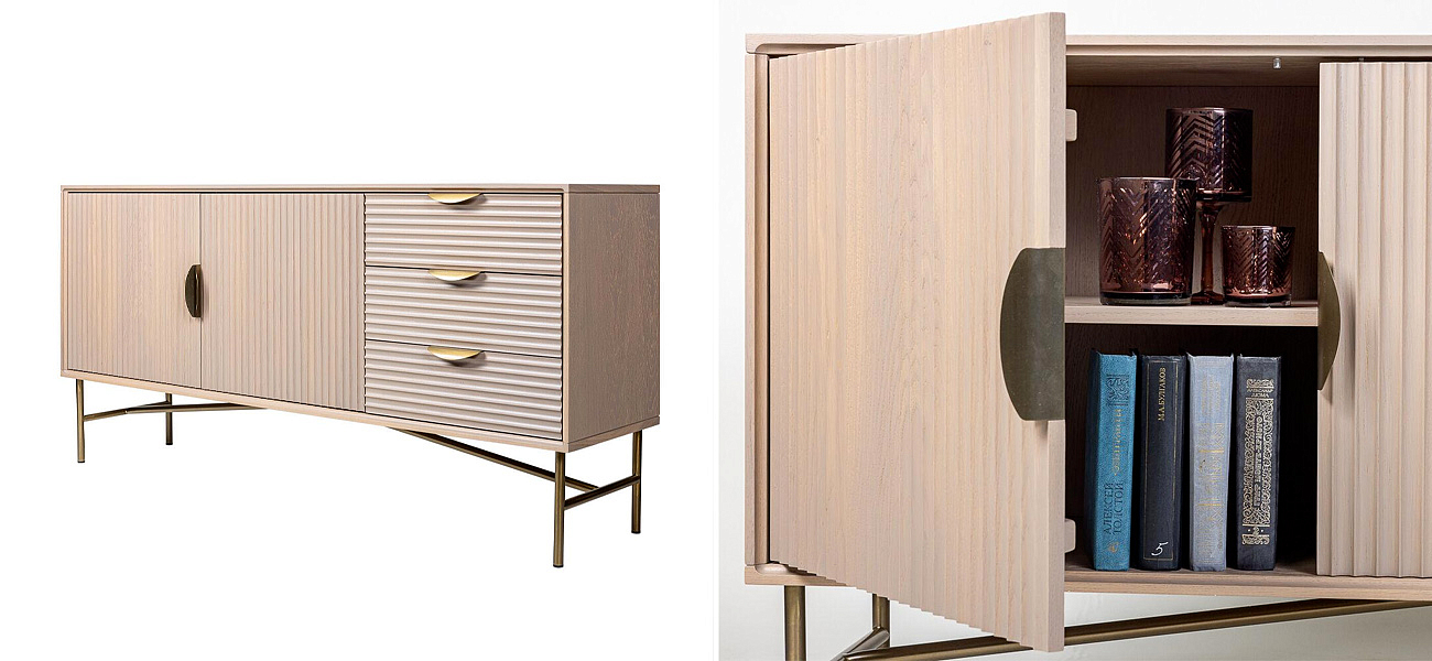 Комод Antique Order Бежевый Шпон Дуба Комод Antique Order Бежевый Шпон Дуба - Loft-Concept в Омске