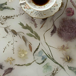 Поднос для ванны из эпоксидной смолы с цветами белая Epoxy Resin Flowers Bath Tray White варинант исполнения - 4 | Loft Concept в Омске