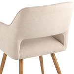 Стул в рогожке бежевого цвета NEASAN STOOL варинант исполнения - 7 | Loft Concept в Омске