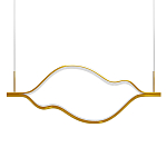 Подвесной светильник волнообразный изогнутый цвета латунь 3000К Spiral Lighting варинант исполнения - 1 | Loft Concept в Омске