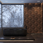 Гипсовая 3D панель с принтографией PM-22 варинант исполнения - 1 | Loft Concept в Омске