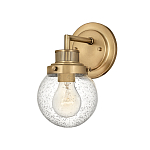 Бра для ванных комнат с прозрачным шарообразным плафоном из стекла с пузырьками на круглом основании Hinkley варинант исполнения - 1 | Loft Concept в Омске