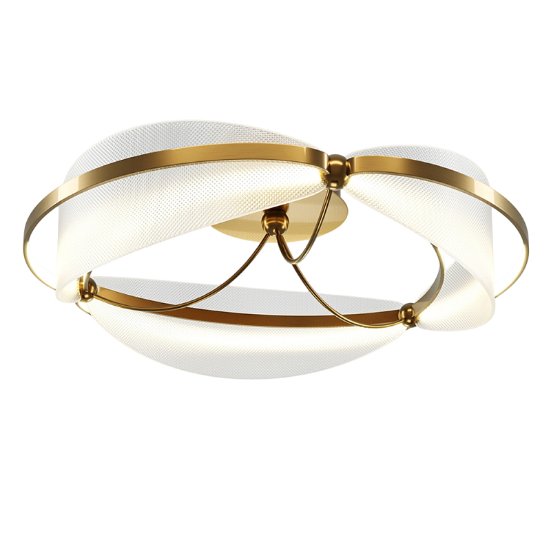 Потолочный светильник Breeze 3000К 45Вт Латунь Прозрачный в Омске | Loft Concept 