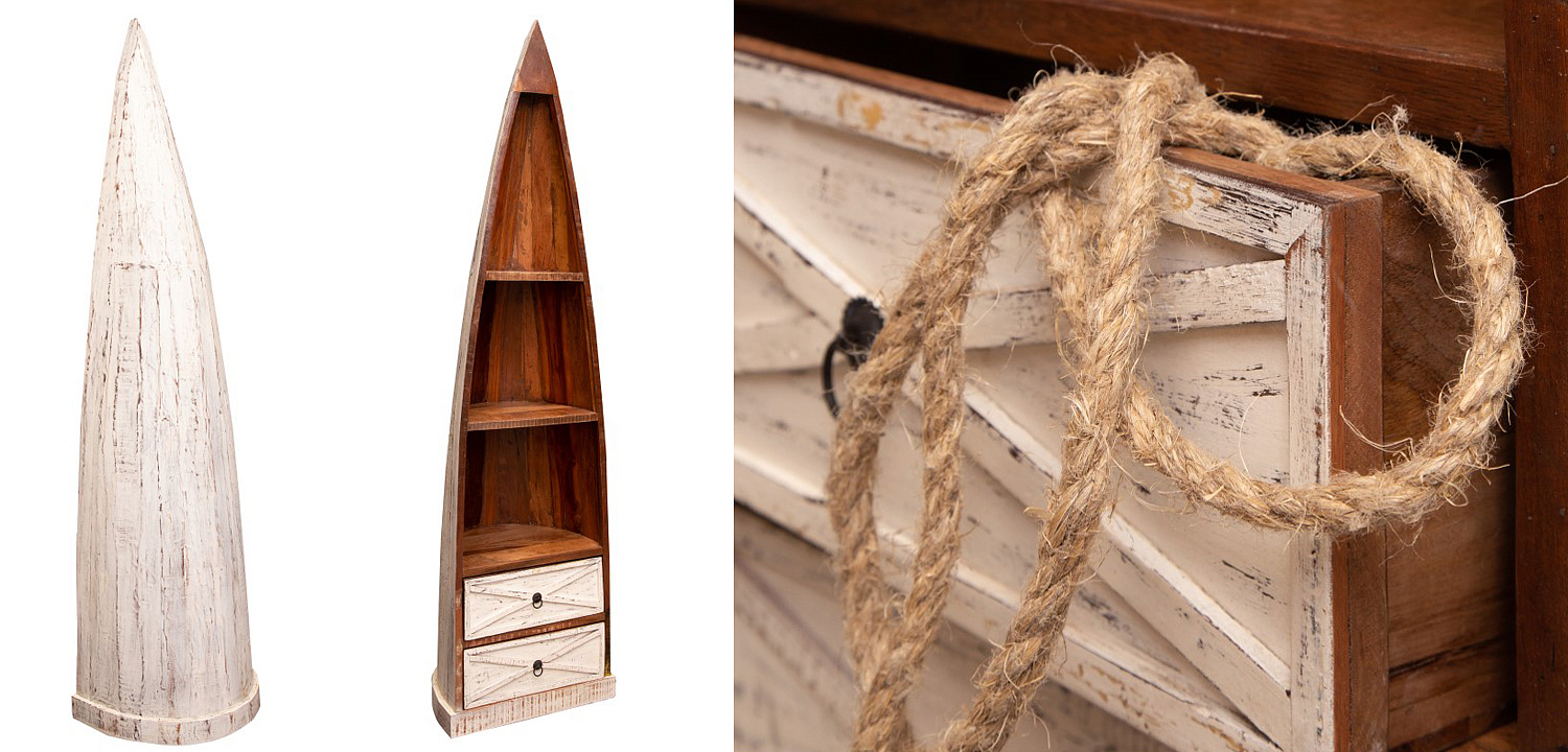 Стеллаж Old Boat White Стеллаж Old Boat White - Loft-Concept в Омске