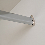 Шкаф бежевый двухдверный с полками и штангой Eccentricity варинант исполнения - 5 | Loft Concept в Омске