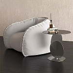 Дизайнерский журнальный стол с основанием из круглых элементов Lirod варинант исполнения - 2 | Loft Concept в Омске