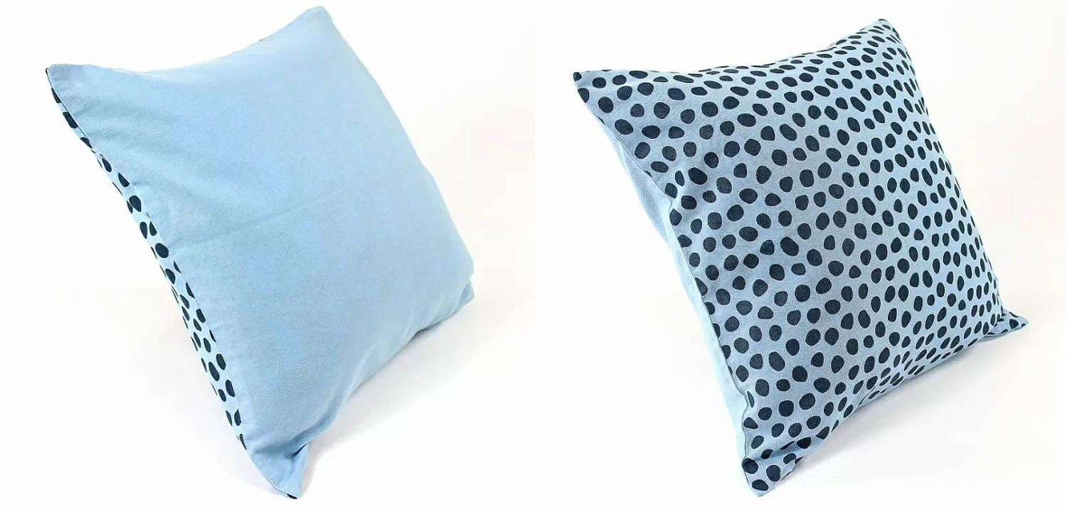Чехол на подушку Spotted Look blue Чехол на подушку Spotted Look blue - Loft-Concept в Омске