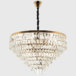 Люстра с прямоугольными хрустальными подвесками Lunet Crystal Rectangulars Chandelier 18 варинант исполнения - 3 | Loft Concept в Омске