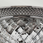 Потолочный светильник с чашеобразным плафоном из толстого волнообразного стекла и широким узорчатым основанием Hinkley варинант исполнения - 8 | Loft Concept в Омске