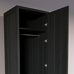 Узкий Шкаф Primo с 2 выдвижными ящиками Черный дуб варинант исполнения - 6 | Loft Concept в Омске