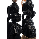 Комплект из 2-х деревянных статуэток Asmat Statuettes Black варинант исполнения - 6 | Loft Concept в Омске