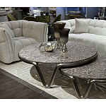 Стол журнальный круглый с узором Table Hypontic Pattern варинант исполнения - 6 | Loft Concept в Омске