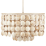 Люстра с каскадом из круглых декоративных элементов Texture Discs варинант исполнения - 3 | Loft Concept в Омске