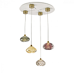 Подвесной светильник с прозрачным стеклянным плафоном округлой формы Effervia  варинант исполнения - 6 | Loft Concept в Омске