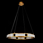 Люстра в виде кольца из натурального камня Golden Alavastor варинант исполнения - 2 | Loft Concept в Омске