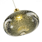 Подвесной светильник с прозрачным стеклянным плафоном округлой формы Effervia  варинант исполнения - 14 | Loft Concept в Омске