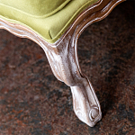 Диван из натурального бука бежевый с изображением птиц и цветов Beige Green Chinoiserie Garden Sofa варинант исполнения - 6 | Loft Concept в Омске