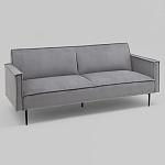 Диван современный вельветовый прямой Worcester Серый варинант исполнения - 1 | Loft Concept в Омске