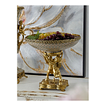 Чаша фарфоровая на двух бронзовых ангелах Eden Garden варинант исполнения - 4 | Loft Concept в Омске