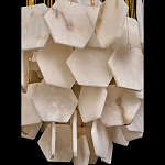 Люстра с фигурными подвесками из натурального камня Glowing Spheres варинант исполнения - 5 | Loft Concept в Омске