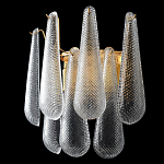 Бра с подвесками из рифленного стекла в форме капель Textured Glass варинант исполнения - 2 | Loft Concept в Омске
