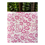 Кашпо из белого фарфора с розовым цветочным орнаментом Eden Garden варинант исполнения - 4 | Loft Concept в Омске