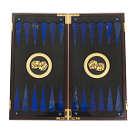 Нарды настольные из натурального камня лазурит и долерит Backgammon from Stone варинант исполнения - 2 | Loft Concept в Омске