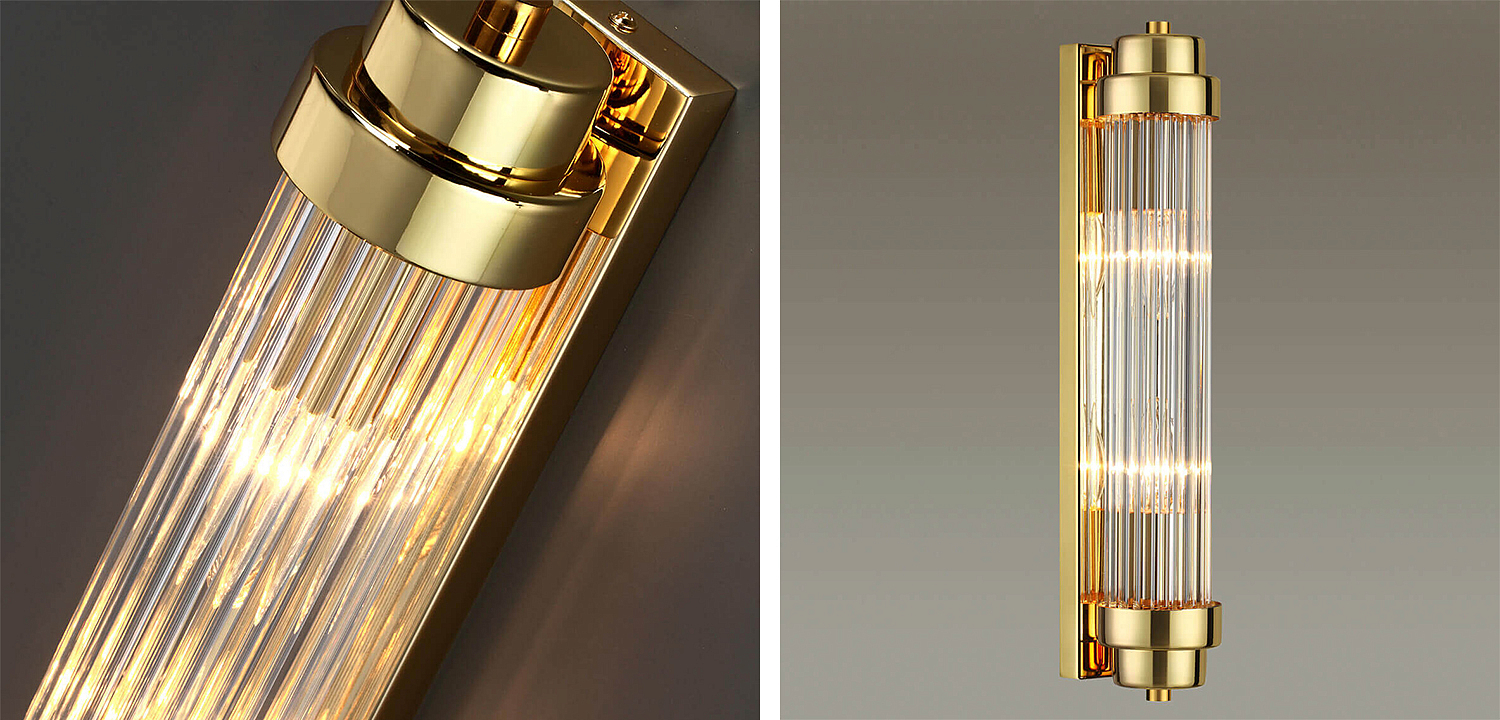 Бра Dirck Glass TUBE Sconce Gold Бра Dirck Glass TUBE Sconce Gold - Loft-Concept в Омске