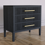 Тумба Primo  с тремя ящиками шпон Черный дуб варинант исполнения - 3 | Loft Concept в Омске