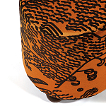 Пуф Wakonda Terracotta Tiger Mountain с Круглыми ножками  варинант исполнения - 1 | Loft Concept в Омске