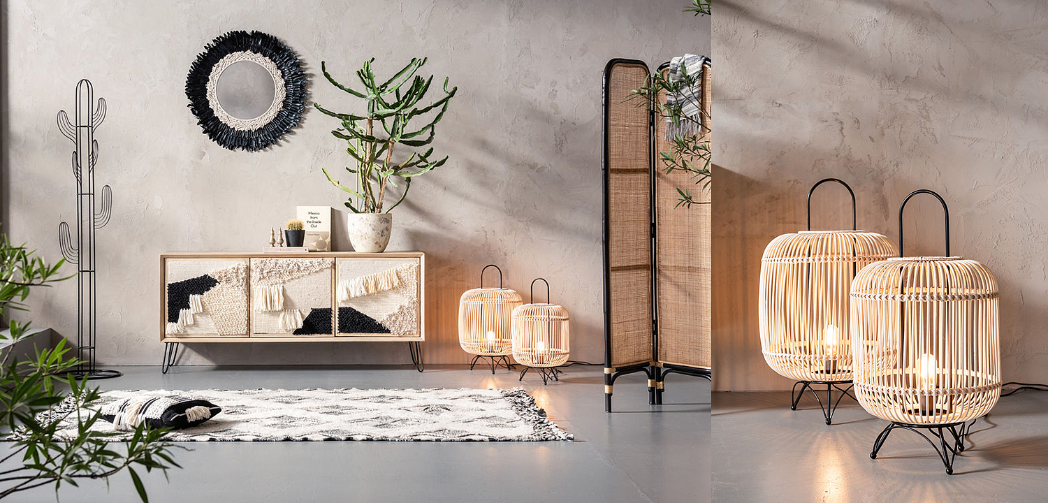 Настольная лампа Rattan Cage Настольная лампа Rattan Cage - Loft-Concept в Омске