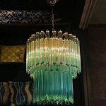 Дизайнерская люстра Blue Lagoon glass бирюзовое стекло  варинант исполнения - 4 | Loft Concept в Омске