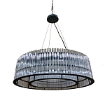 Подвесная люстра круглая Double Glass Sphere варинант исполнения - 1 | Loft Concept в Омске