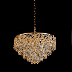 Люстра каскадная с подвесками в форме колец Galaxy of Light варинант исполнения - 4 | Loft Concept в Омске