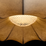 Подвесной светильник с белым фигурным абажуром и мягкими волнистыми краями Cloud Motion  варинант исполнения - 14 | Loft Concept в Омске