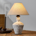 Настольная лампа с керамическим фактурным основанием и тканевым абажуром Eastern Tale варинант исполнения - 3 | Loft Concept в Омске