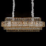 Люстра овальной формы хрустальная в неоклассическом стиле Majesty варинант исполнения - 1 | Loft Concept в Омске