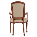 Стул с подлокотниками из натурального бука бежевый Solid Luxury варинант исполнения - 3 | Loft Concept в Омске