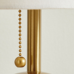 Настольная лампа на круглом основании из натурального камня Bartolomeo варинант исполнения - 3 | Loft Concept в Омске