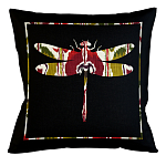 Подушка декоративная стрекоза цветной узор Ikat Pattern варинант исполнения - 1 | Loft Concept в Омске