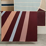 Плед из хлопка с геометрическим рисунком Elan Stripe Addison варинант исполнения - 7 | Loft Concept в Омске