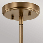 Подвесной светильник цвета латунь с прозрачным стеклянным плафоном в форме колокола Kichler варинант исполнения - 6 | Loft Concept в Омске