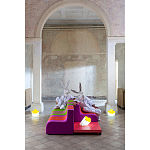 Дизайнерский кофейный стол на круглых ножках Poltronova T02 Pink Coffee Table варинант исполнения - 9 | Loft Concept в Омске