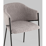 Стул Brace букле серый варинант исполнения - 2 | Loft Concept в Омске