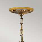 Люстра цвета латунь с 5-ю плафонами из рельефного стекла в форме ананаса Hinkley варинант исполнения - 6 | Loft Concept в Омске