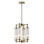 Люстра 4-мя прозрачными цилиндрическими плафонами Jeanette варинант исполнения - 2 | Loft Concept в Омске