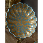 Чаша с орнаментом на бронзовых ножках в виде ангелов Eden Garden варинант исполнения - 4 | Loft Concept в Омске