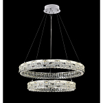 Люстра на 2 кольца с текстурной огранкой Reflection of Reality варинант исполнения - 9 | Loft Concept в Омске