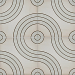 Дизайнерская плитка с узором Дорожки варинант исполнения - 1 | Loft Concept в Омске