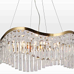 Люстра подвесная волнистой формы с хрустальными подвесками Ludivine Lighting варинант исполнения - 4 | Loft Concept в Омске